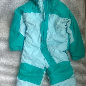 L.L. Bean Teal and Light Blue Winter Snowsuit